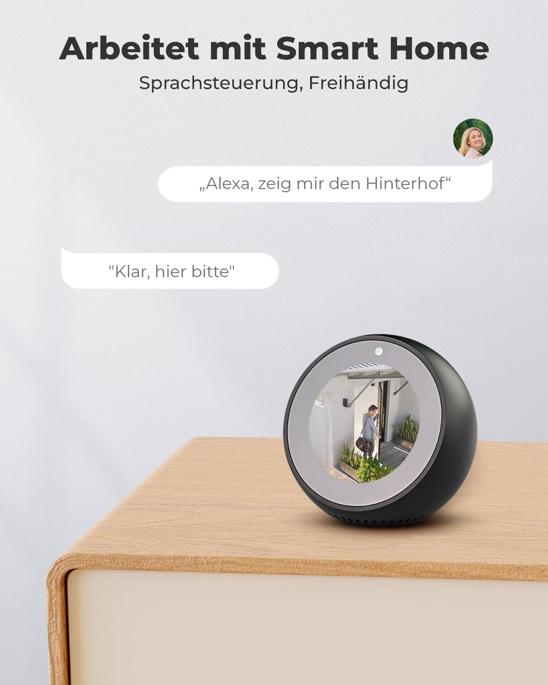Reolink Überwachungskamera Aussen Akku Argus Eco + Solarpanel, Kabellose 1080p WLAN Solar IP Kamera
