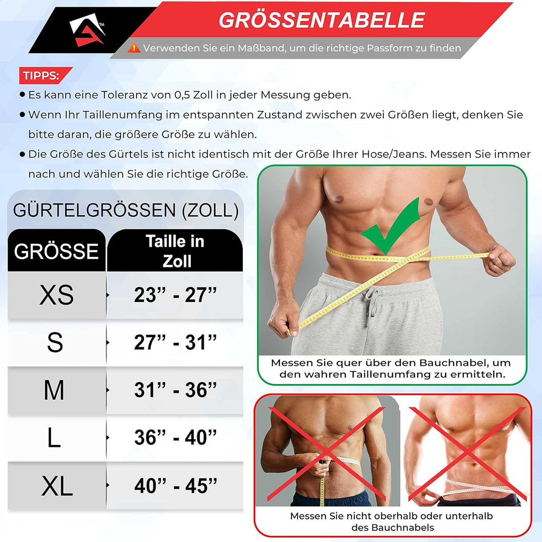 AQF Gewichthebergürtel, 4"/10.2cm Autolock Nylon Gürtel, Functional Training Bodybuilding Fitness Gü