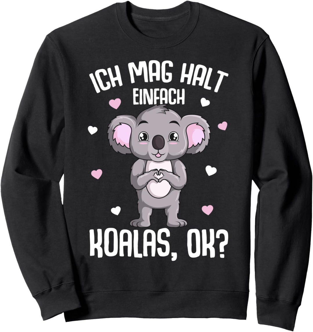 Koala Ich mag halt Koalas Koalabär Mädchen Damen Kinder Sweatshirt
