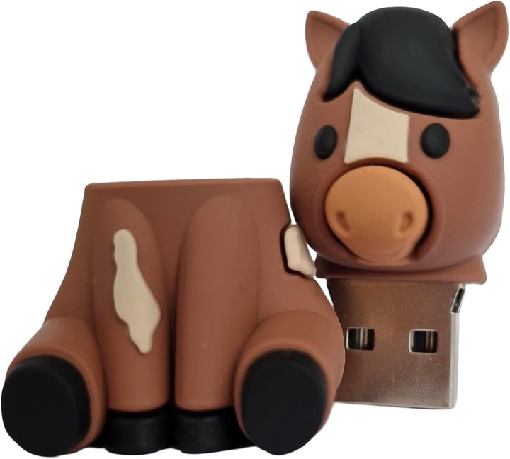 Ulticool - Pferd USB-Stick 64 GB – Praktisches und stilvolles Design für Frauen, Freundin, Teenager