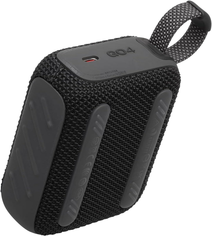JBL Go 4 in Black - Portable Bluetooth Speaker Box Pro Sound, Deep Bass and Playtime Boost Function