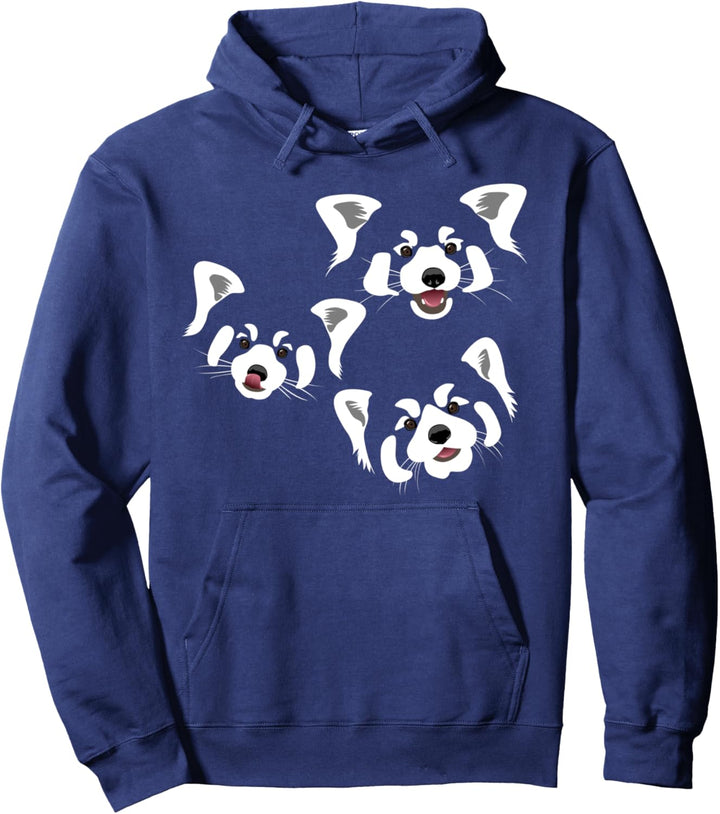 Rote Panda-Babys Pullover Hoodie