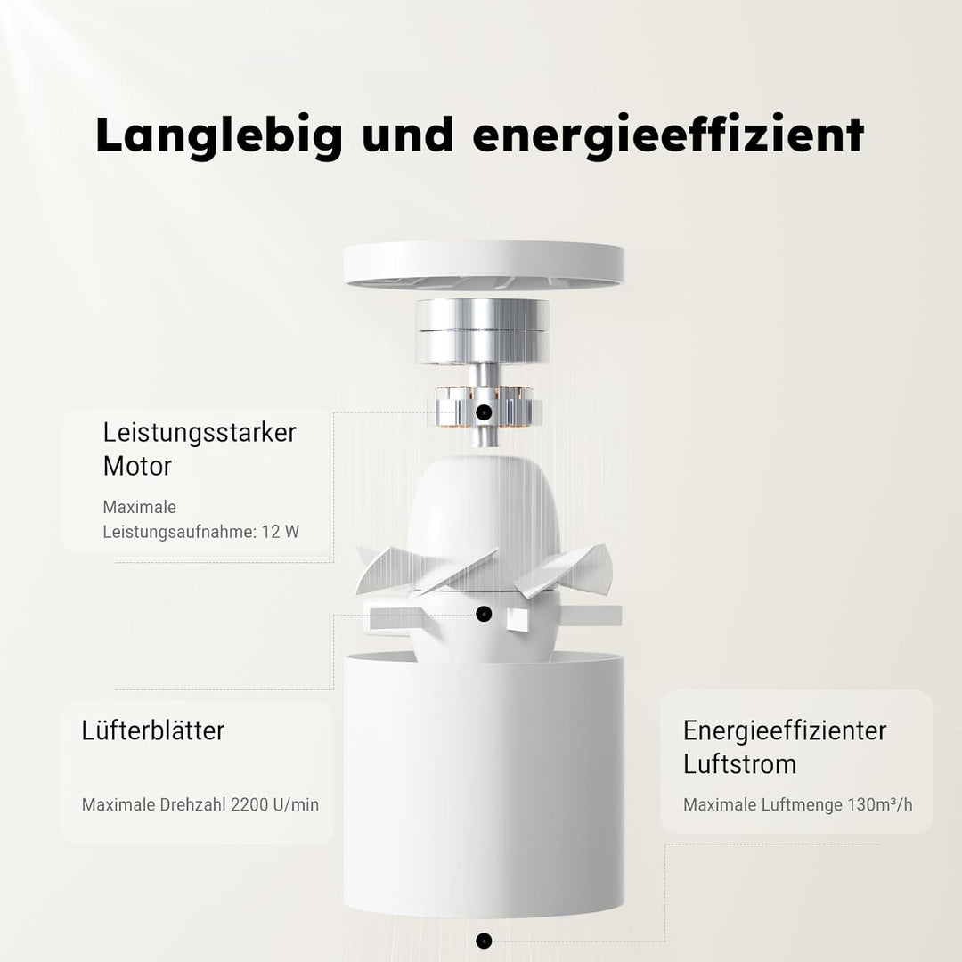 Kanal Rohrventilator,Inline-Abluftventilator 100 mm,135 m³/h,Hohe Qualität,Leise,Für Bad,WC,Küche,Ge