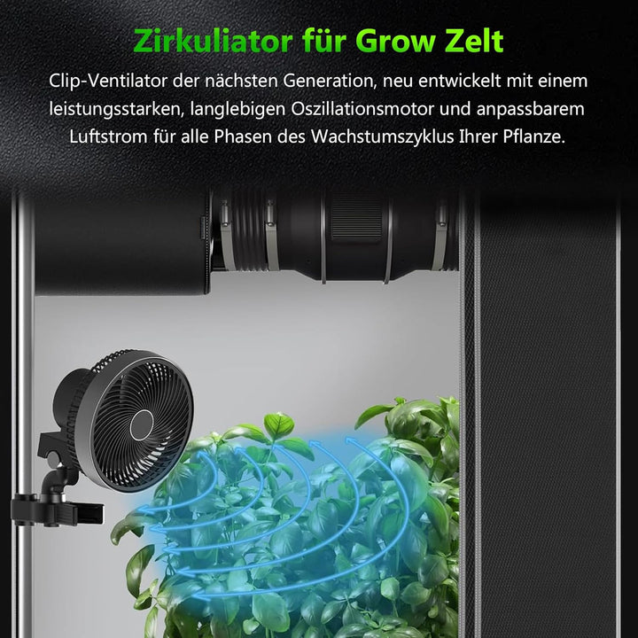 Growzelt Komplettset Anbau Set mit 200W LED Vollspektrum Grow Lampe Dimmbar, 140x140x200cm GrowZelt