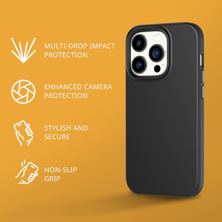 Tech 21 iPhone 14 Plus Evo Lite - Dünne &amp; Stossdämpfende Handyhülle mit 3 m Multi-Drop-Schutz, schwa