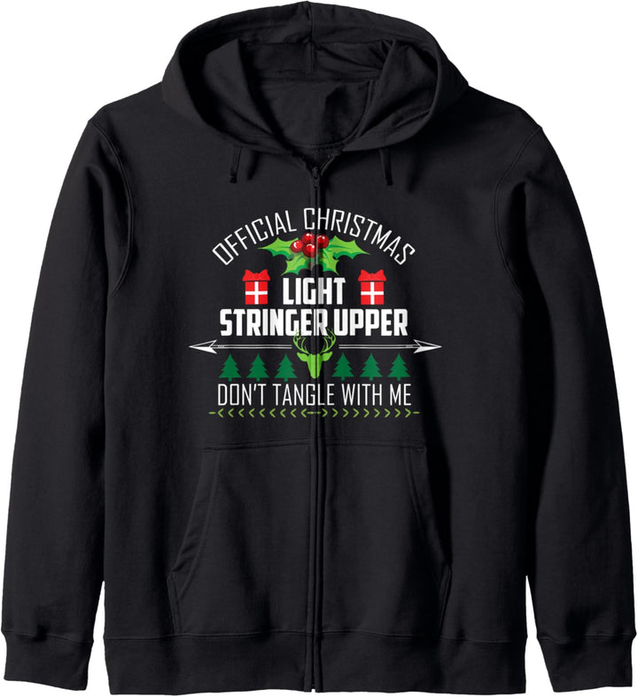 Weihnachten offizielle Weihnachtslicht-Stringer Obermaterial Kapuzenjacke