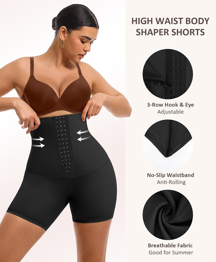 FeelinGirl Korsett-Leggings mit hoher Taille für Damen, Bauchkontrolle, athletische Bewegungs-Leggin