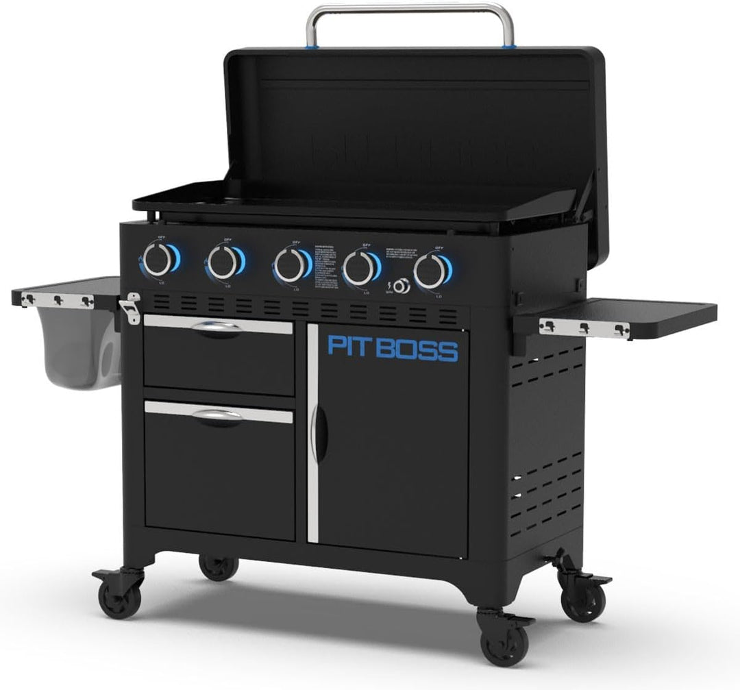Pit Boss Ultimate Plancha 5 brenner Abdeckung (vollständige Abdeckung, mit Kordelzug, aus Polyester,