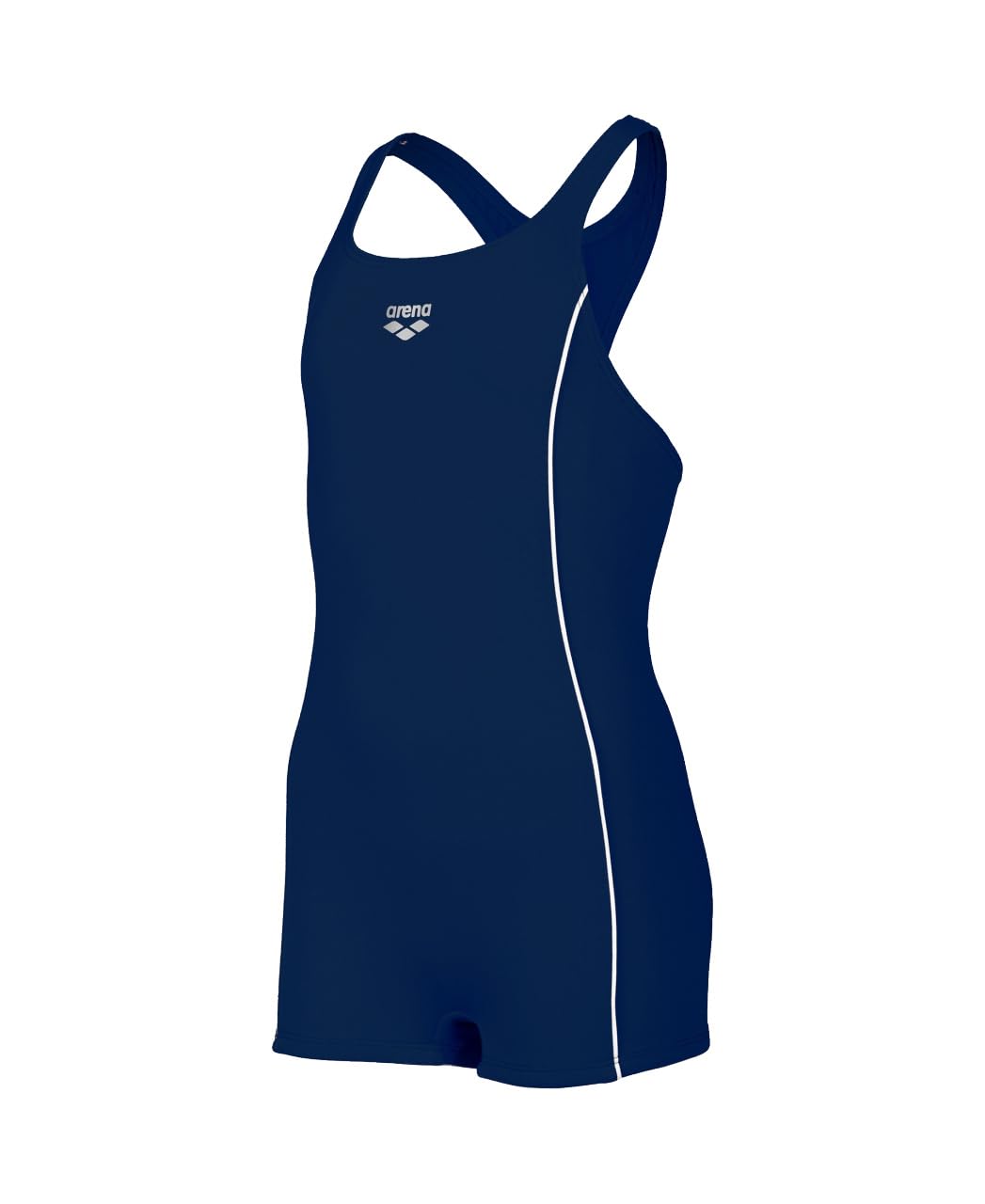 ARENA Mädchen G Finding Jr R One Piece Swimsuit (1er Pack) 128 Navy-white, 128 Navy-white