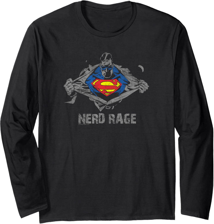 Superman Nerd Rage Langarmshirt