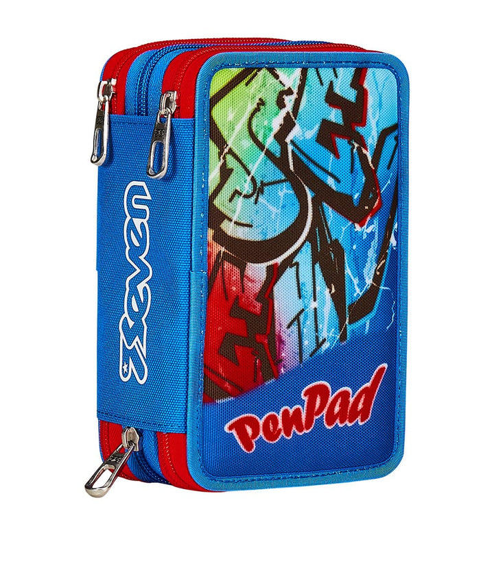 Seven Pen Pad Federmäppchen, Mäppchen, Mehrfarbig, Federtasche für Schreibwaren, Etui mit Stiften, K