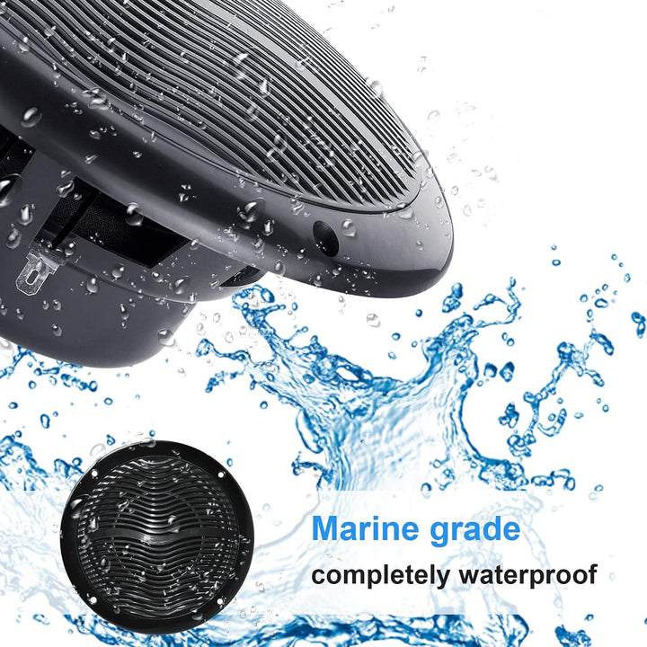 Herdio 6,5 Zoll 120 Watt Deckenlautsprecher, Lautsprecher Wasserdicht, Einbaulautsprecher Decke, Per