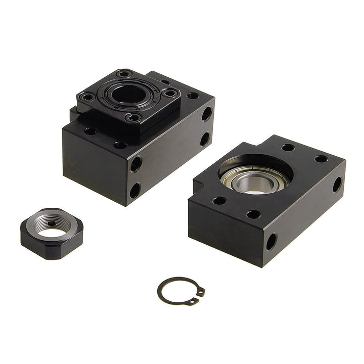 CNCMANS 1 Set BK10 / BF10 Karbonstahl Kugellager Schraube Block Halterung für RM/SFU 1204 Kugelumlau