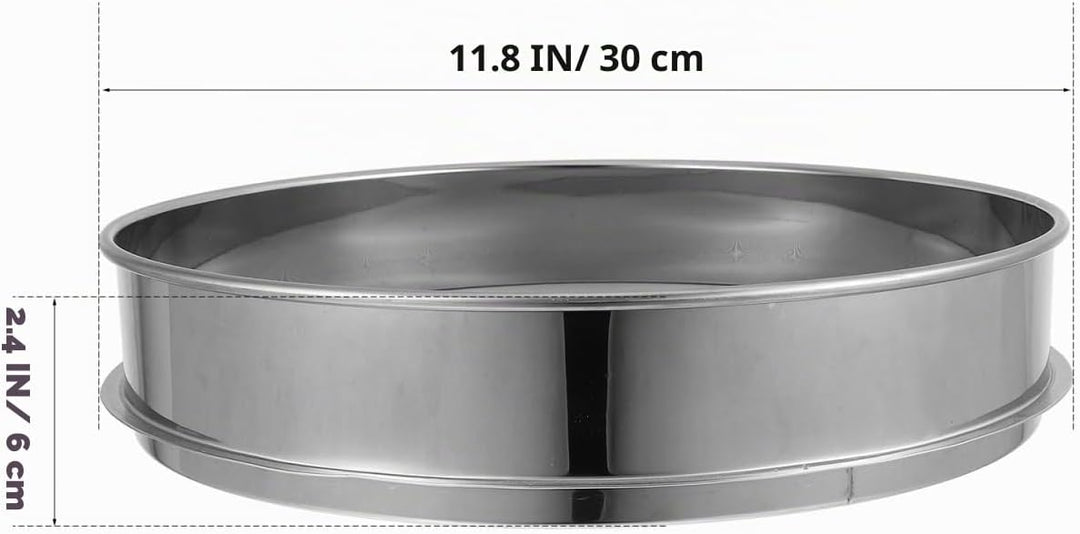 BESTOMZ Edelstahl Kräuter Pollen Hash Extractor stapelbar Sichter 100 Mikron Shaker