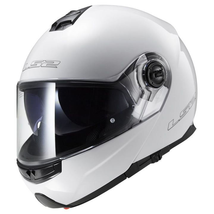 Klapphelm mit Klappdeckel für Moto LS2 Strobe weiss M weiss, M Weiss