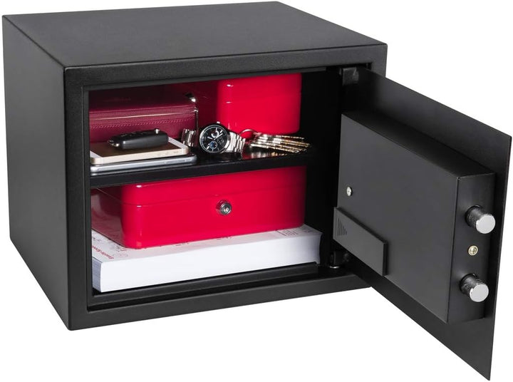 HomeSafe HV30E Möbeltresor mit Elektronikschloss, 30x38x30cm (HxBxT), Digitaler Tresor für Zuhause,