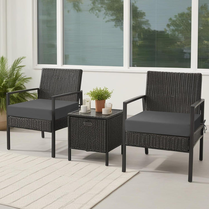 Stuhlkissen 45x45 2er Set für den Aussenbereich, wasserdichte Schaumstoff Sitzkissen Outdoor, Garten