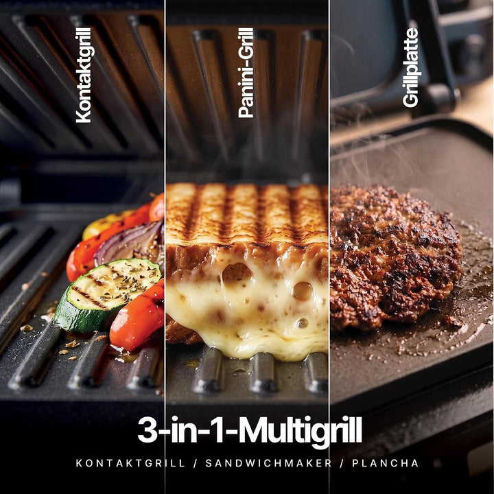 Seeger MultiGrill XL, 3-in-1 Kontaktgrill, 80°C-230°C