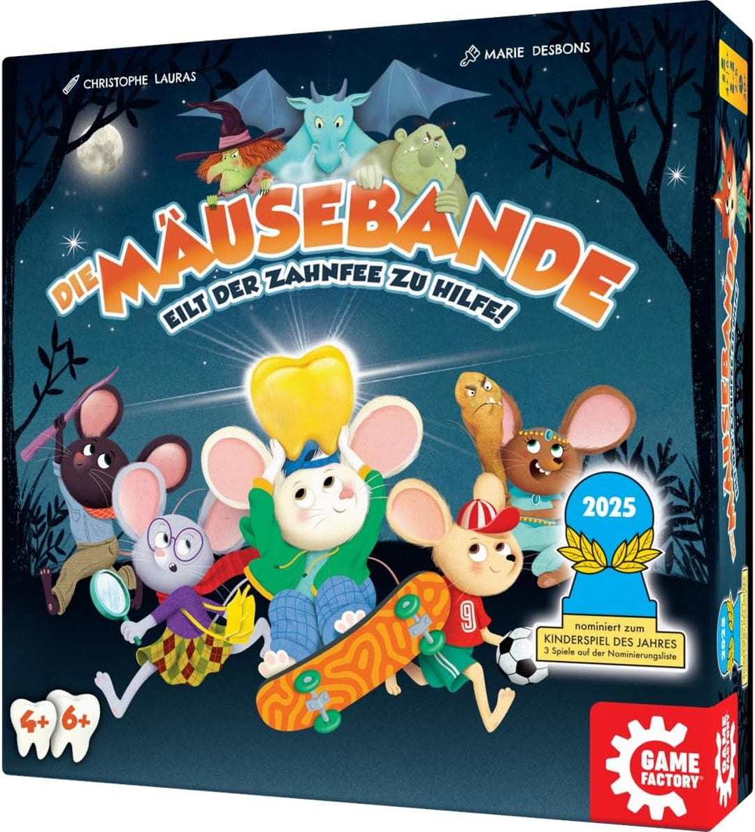 Game Factory 646058 Die Mäusebande, kooperatives Kinderspiel, Familienspiel