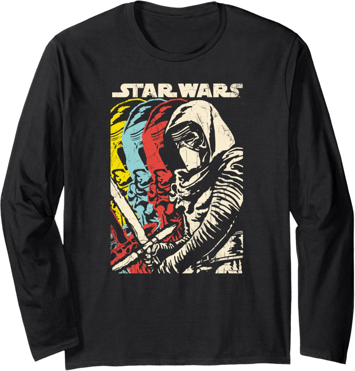 Star Wars Kylo Ren Episode 7 Color Copies Langarmshirt