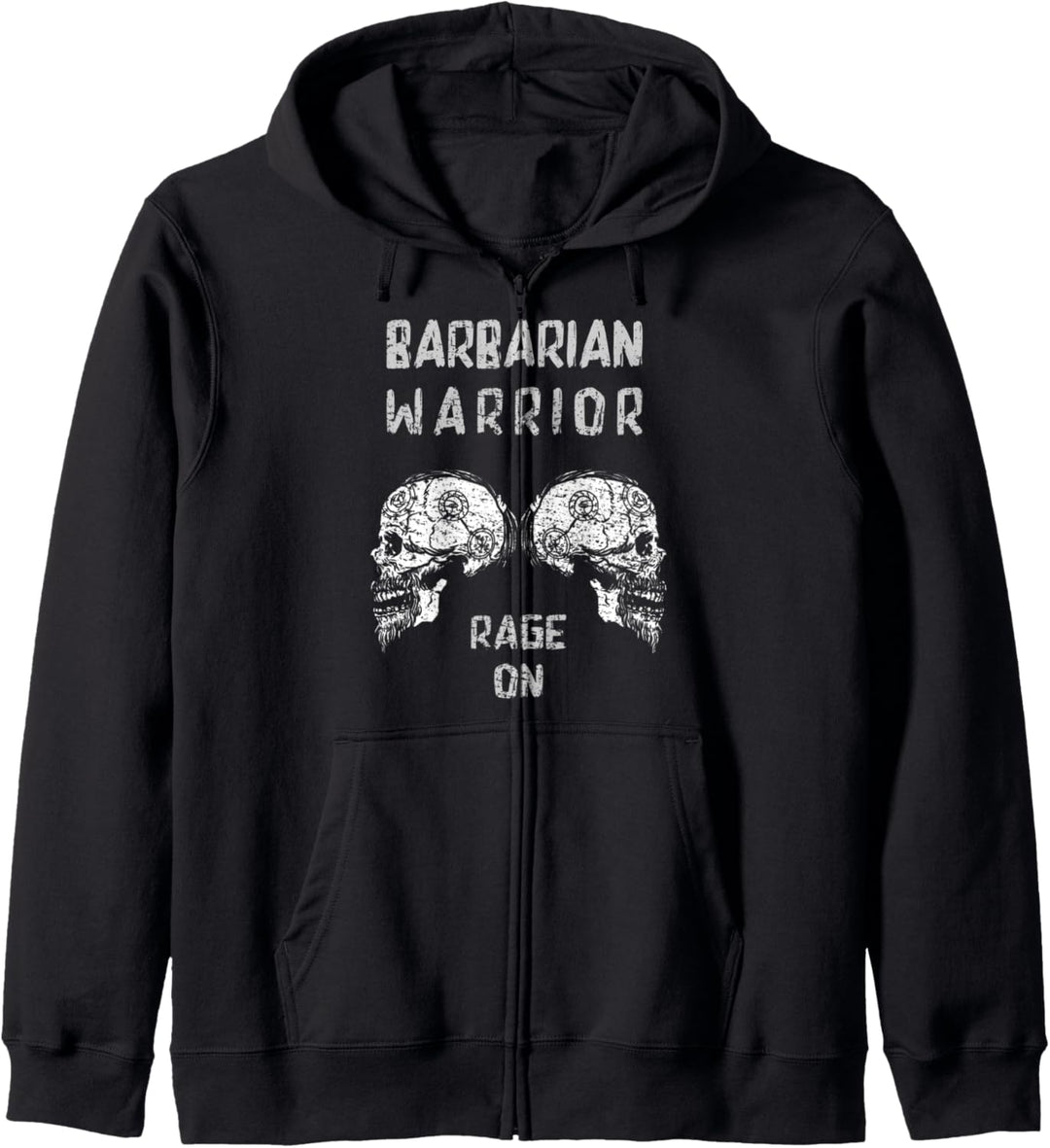 Retro Barbarian Rage on, Warrior Viking Kapuzenjacke