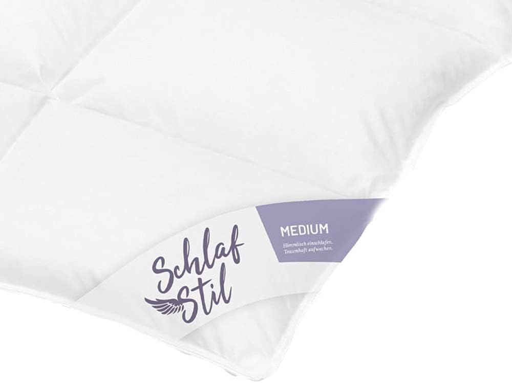 SCHLAFSTIL Daunenbettdecke D400, Medium, 90% Daunen / 10% Federn Grösse 240x220 240x220 cm, 240x220