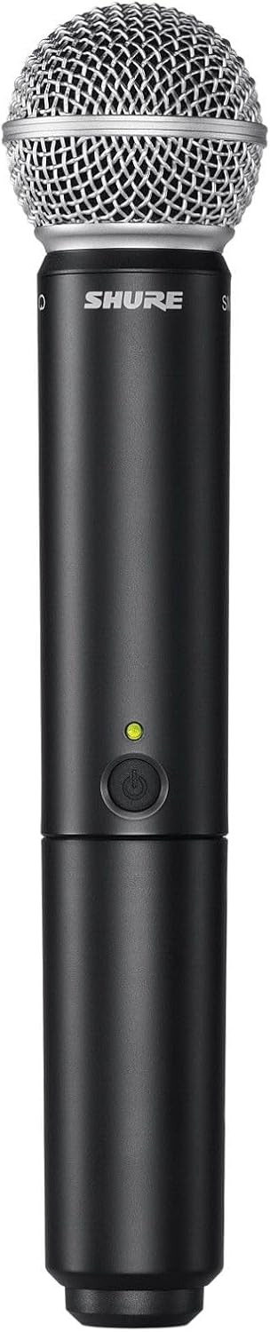 Shure BLX24/SM58 UHF Wireless Mikrofonsystem - Perfekt für Kirche, Karaoke - 14-Stunden Akkulaufzeit