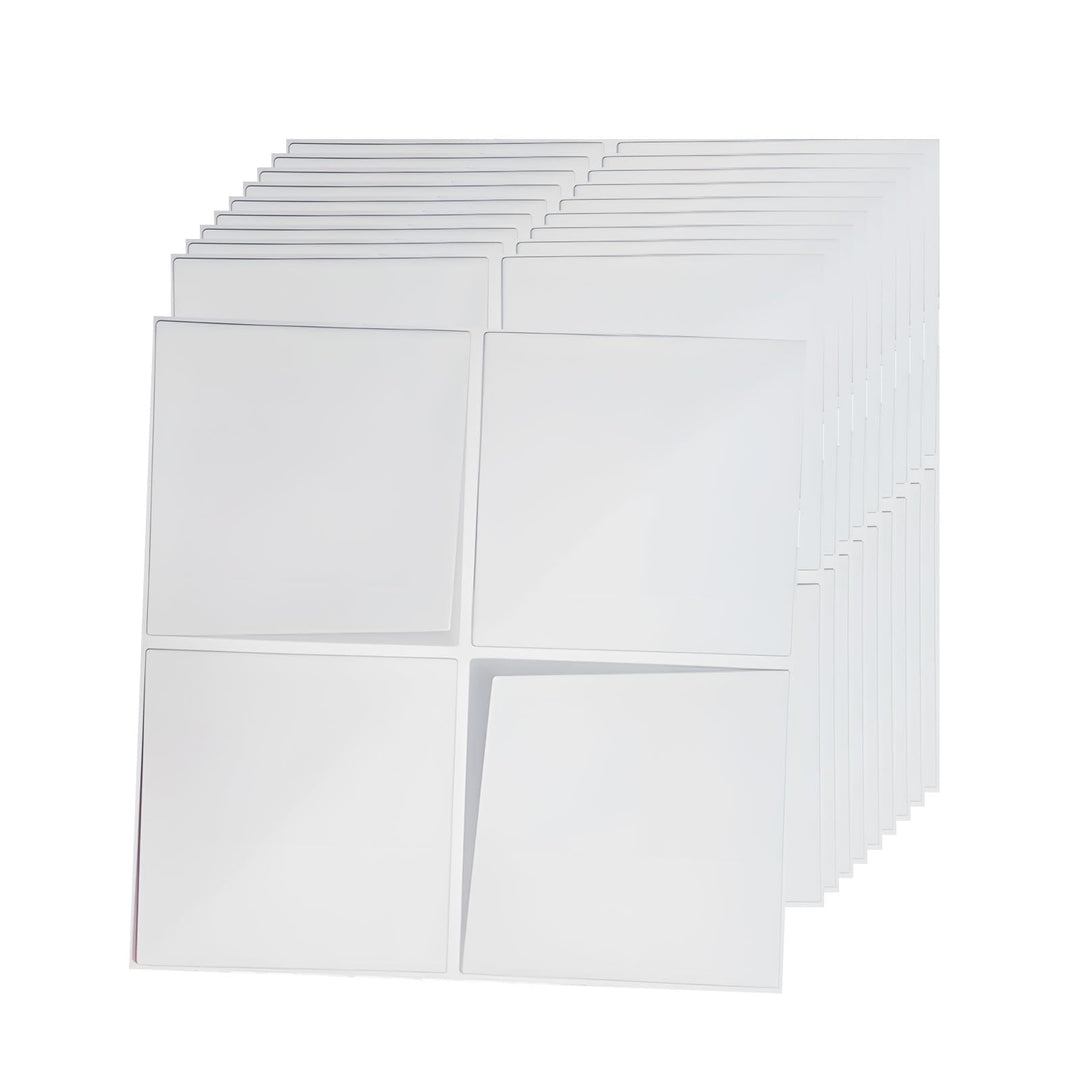 LeapBeast 3D Wandpaneele,Platten Paneele,POLYSTYROL MATERIAL 30 * 30cm Matt weiss, Dauerhaft, Nicht
