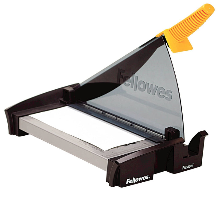 Fellowes Kleinbüro Hebelschneidemaschine Fusion A4 schwarz/metallic, A4