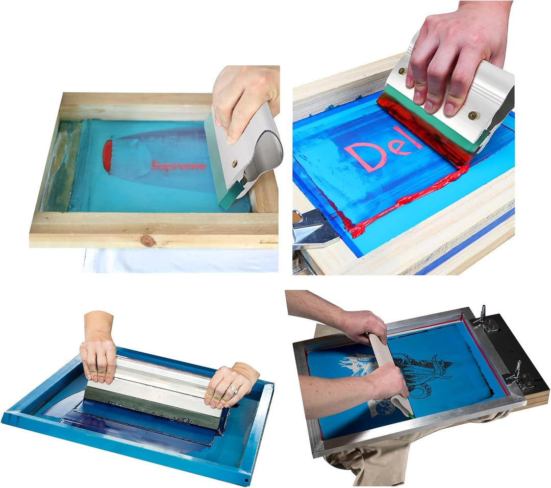 T&amp;F Siebdruck-Rakel aus Aluminium für Siebdruck. Square-cut, 40cm, Square-cut, 40cm
