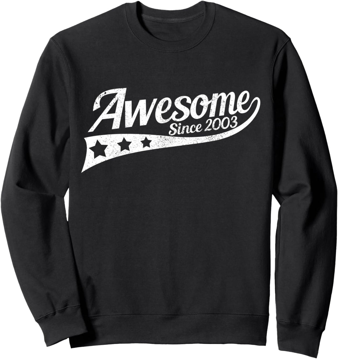 16. Geburtstag Geschenk Lustig Vintage Awesome Since 2003 Sweatshirt