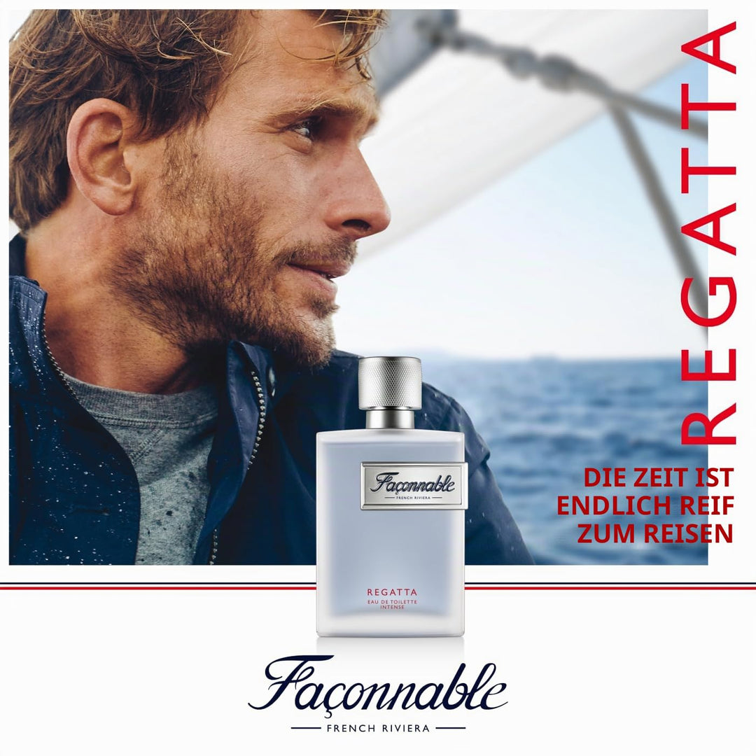Façonnable Regatta Eau de Toilette für Herren, holzige und aquatische Düfte, 90 ml