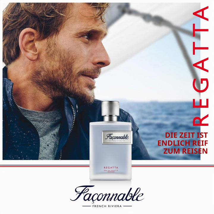 Façonnable Regatta Eau de Toilette für Herren, holzige und aquatische Düfte, 90 ml