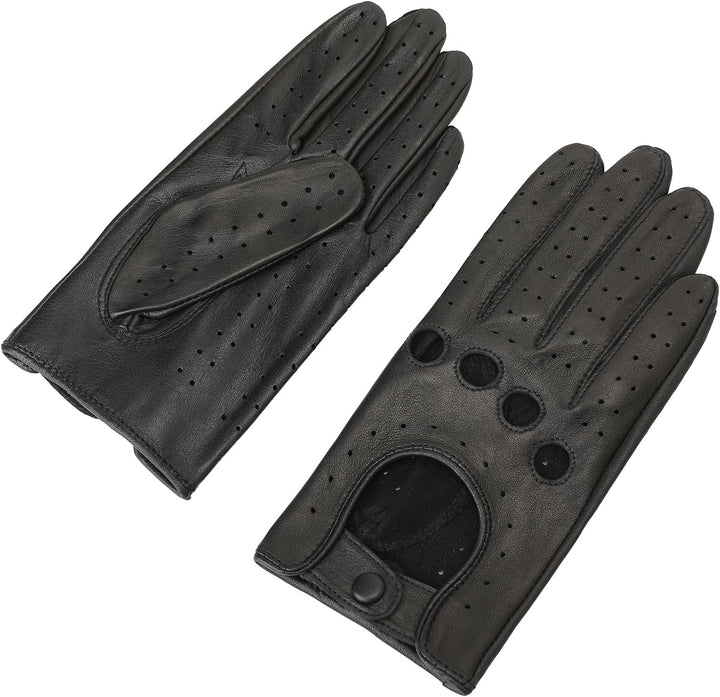 Damen Retro Weiche nd Dünne Ausgezeichnete Lammfell Leder Qualität Touchscreen Fahrhandschuhe Medium