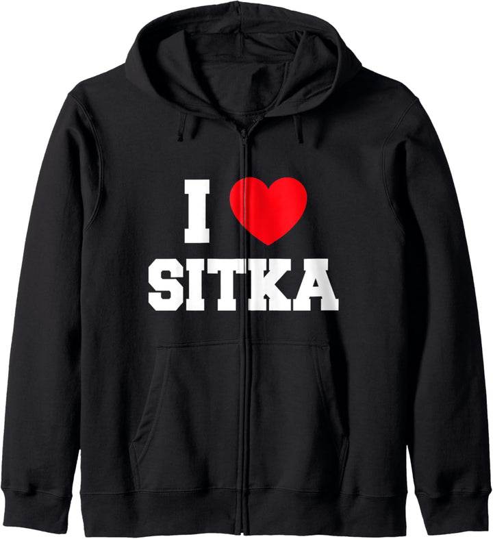 I Love Sitka Kapuzenjacke