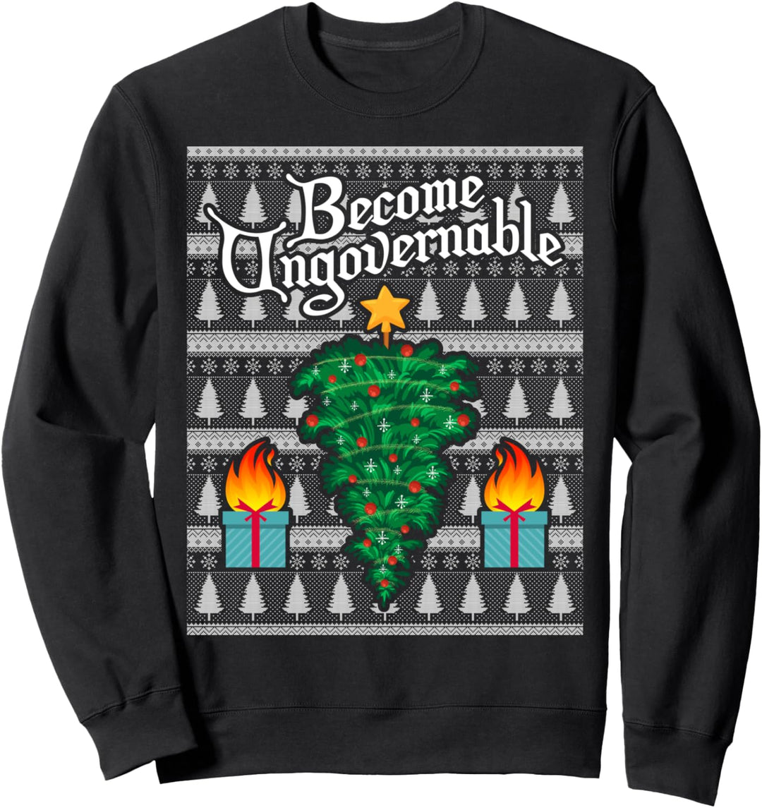 Lustiges, hässliches Weihnachts-Meme-Design Sweatshirt