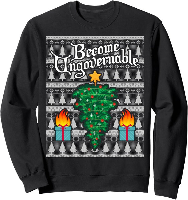 Lustiges, hässliches Weihnachts-Meme-Design Sweatshirt