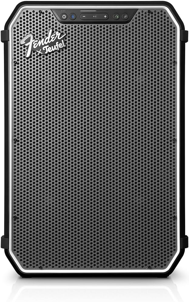 Teufel x Fender ROCKSTER NEO - Tragbarer Bluetooth Lautsprecher Black &amp; Steel, Black &amp; Steel