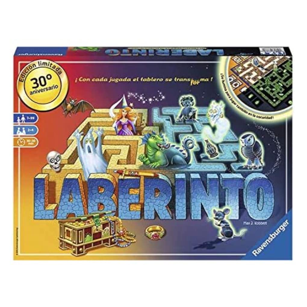Ravensburger Laberinto Magico Glow In The Dark Brettspiel, 2-4 Spieler, Empfohlenes Alter 7+ (26692)