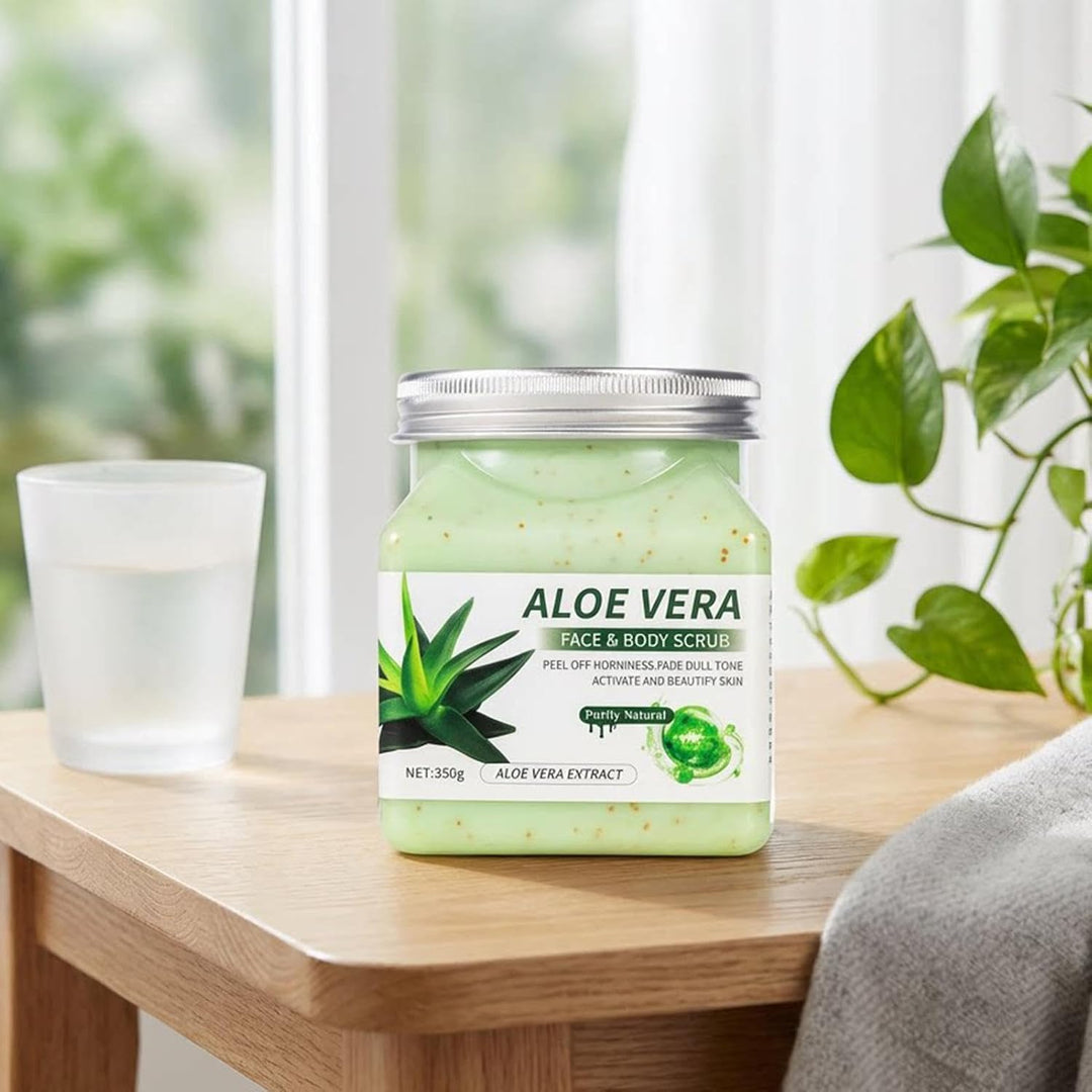 Körperpeeling – feuchtigkeitsspendendes Glättungsmittel für Gesicht und Körper, 350 g | Hautpeeling,
