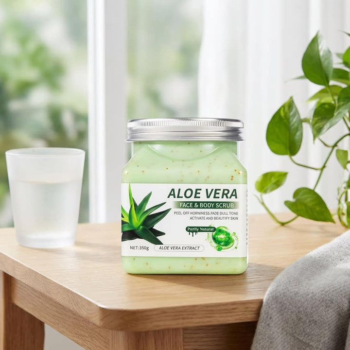Körperpeeling – feuchtigkeitsspendendes Glättungsmittel für Gesicht und Körper, 350 g | Hautpeeling,