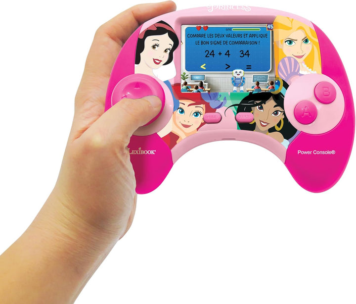 LEXIBOOK - Console éducative bilingue Français/anglais - Princesses Disney avec écran LCD 2,8 pouces