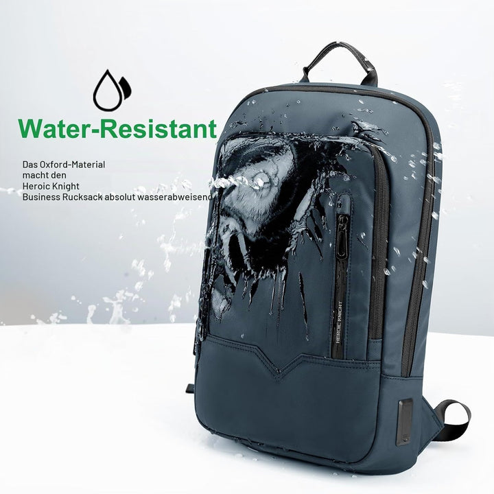 Laptop Rucksack Herren Leicht Business Rucksack mit USB-Anschluss Wasserdichter Rucksack Herren Schu