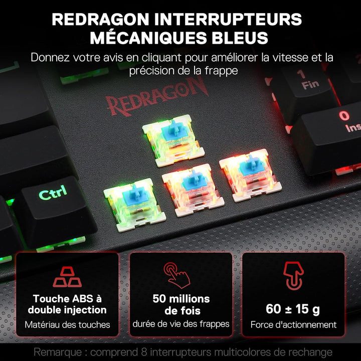 Kala K557RGB Mechanische Tastatur FR