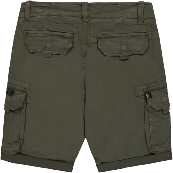 ALPHA INDUSTRIES Herren Cargos Crew Short Short für Herren 29 Greyblack, 29 Greyblack