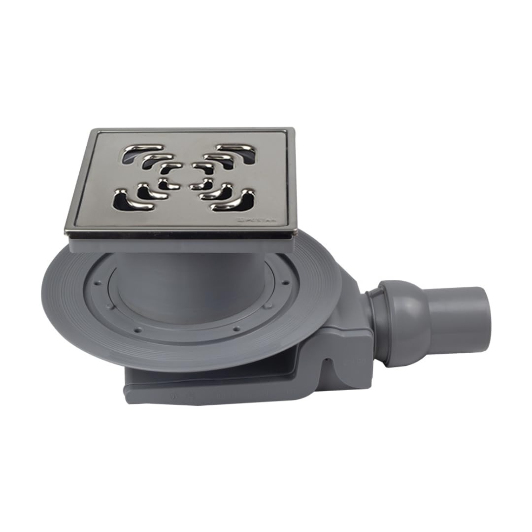 Confluo 15x15 cm Horizontal DN 50 Einbauhöhe 56mm Square Sqaure Horizontal/Waagerecht DN 50 niedrige