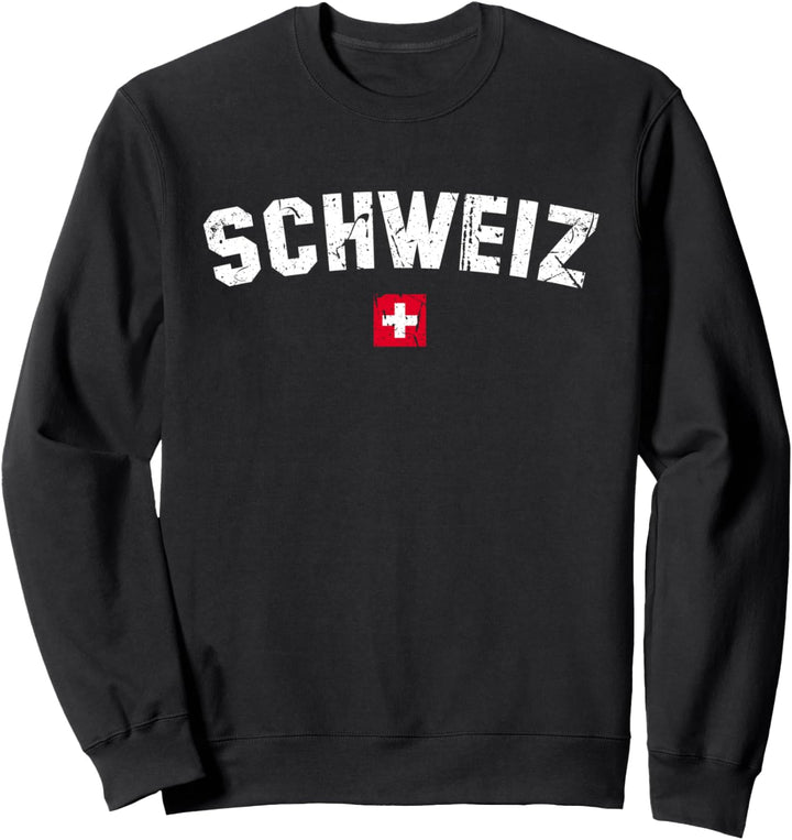 SCHWEIZ Flagge Damen Herren Kinder College SCHWEIZ Sweatshirt
