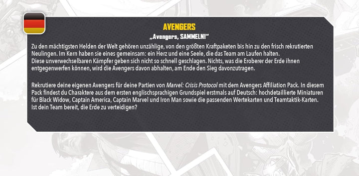 Atomic Mass Games, Marvel: Crisis Protocol – Avengers, Affiliation-Erweiterung, Tabletop, 2 Spieler,