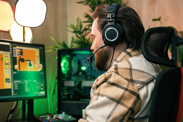 Audio-Technica M50xSTS StreamSet Streaming Headset mit XLR-Anschluss Schwarz, XLR
