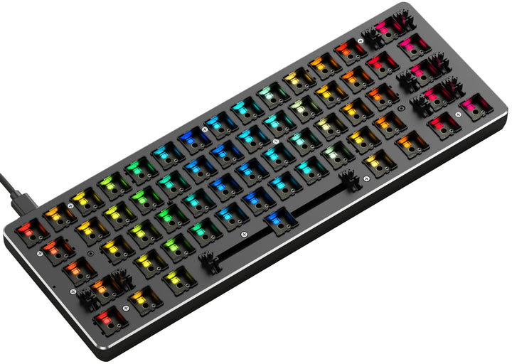 GLORIOUS GMMK Compact (60%) Barebones Anpassbares Tastatur-Kit, Schwarz Barebones-USA Compact (60%)